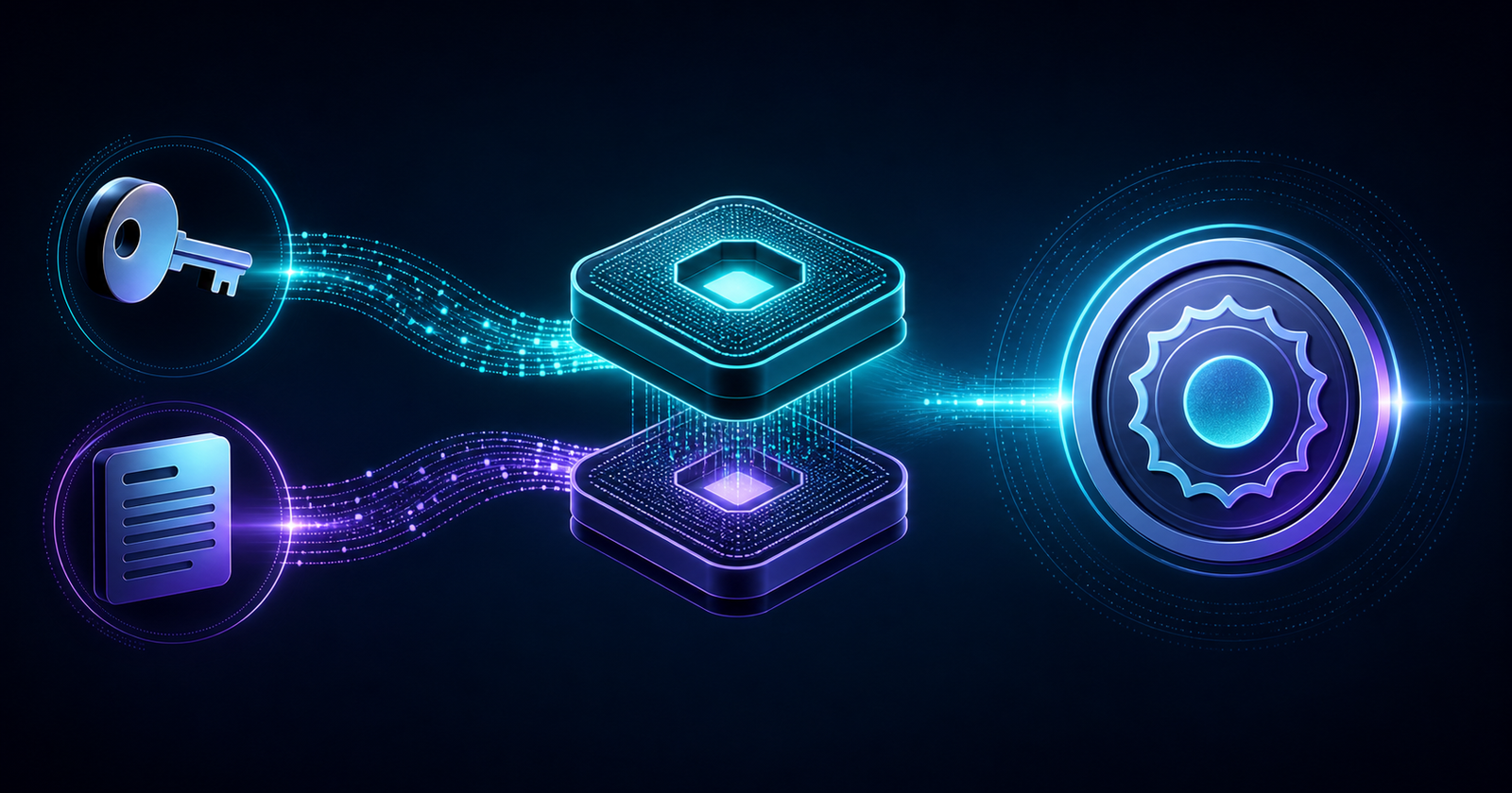 Secret key and message entering a dual-layer hash authentication mechanism