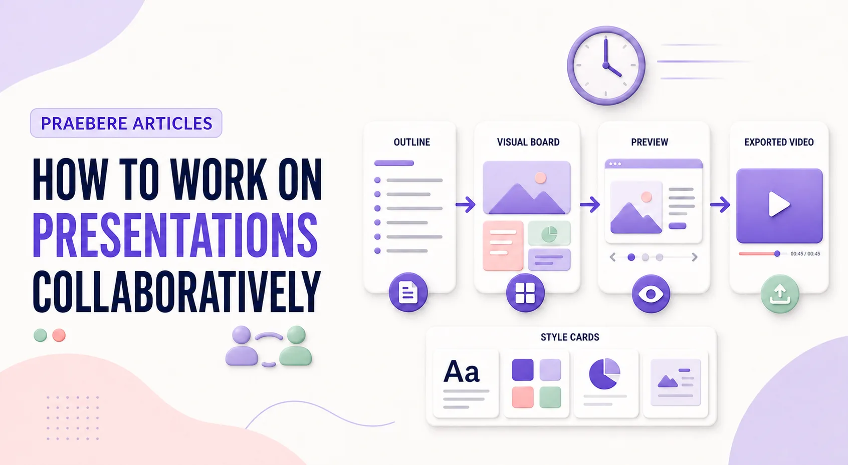 Illustrated cover for How to Work on Presentations Collaboratively