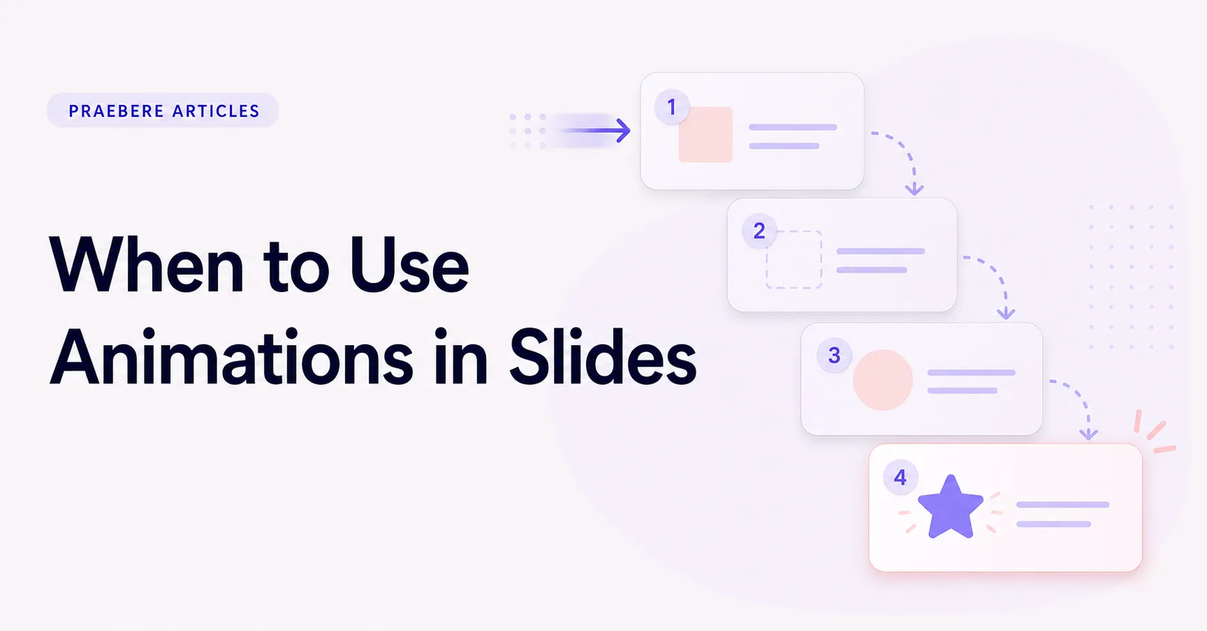 Illustrated cover for When to Use Animations in Slides