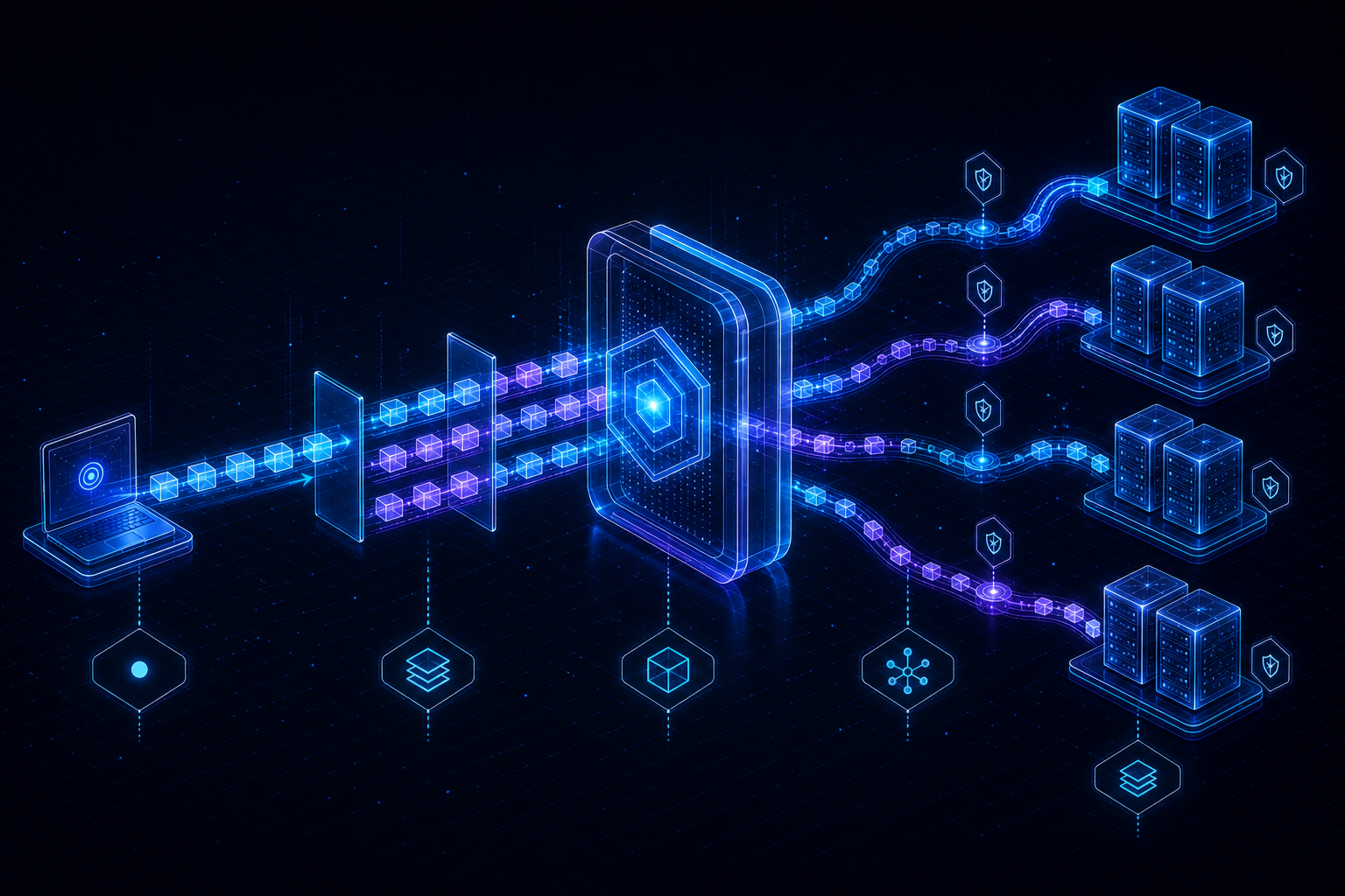 Evolution from HTTP messages to multiplexed streams and QUIC through an API Gateway
